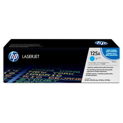 CB541A Lézertoner ColorLaserJet CM1300, CP1210 nyomtatókhoz, HP 125A, cián, 1,4k